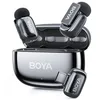 Image de BOYA Mini 2 Micro Cravate sans Fil USB-C pour Android/iPhone 15/16/17, 2 Micros Ultra-Mini avec Réduction de Bruit par IA 40dB, 48kHz/24Bit Contrôle par App, Micro sans Fil pour TikTok Youtube