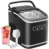 Image de Machine à Glaçons, 12kg en 24h, Acmeenjoy Machine a Glacons avec Cuillère à Glace, 9 Glaçons en 6-8 Minutes, Machine a Glaçons Autonettoyante et Portable pour Camping/Maison/Cuisine