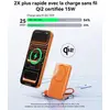 Image de Batterie externe INIU 5000 mAh Magnet Qi2 MagPro slim orange