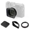 Image de NiSi JetMag Pro Fuji X100 Series Lens Hood Kit (Black)   NC UV Filter + 49mm Filter Adapter with Magnetic Square Lens Hood & Magnetic Cap   Fits Fujifilm X100VI, X100V, X100F, X100T, X100S, X100