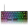 Image de Akko Clavier Gaming MOD68 HE 8K Rapid Trigger, Aluminium usiné CNC, Clavier Filaire à Effet Hall, Disposition 65% ISO-DE QWERTZ, RT0,005 mm, Touches au Profil Cherry (Noir Transparent,AstroAim)