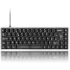 Image de Akko Clavier Gaming MOD68 HE 8K Rapid Trigger, Aluminium CNC, Clavier Filaire à Effet Hall, Disposition ISO-FR AZERTY 65%, RT 0,005 mm, Capuchons de Touches Profil Cherry (Noir Transparent)