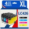 Image de 123CONSOMMABLES - LC426XL - Pack 4 cartouches compatibles avec Brother LC 426 LC426XL pour Brother MFC-J4335DW MFC-J4340DW MFC-J4535DW MFC-J4540DW