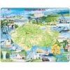Image de Larsen Puzzle Cadre - Carte de la République Tchèque (en Tchèque)