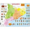 Image de Larsen Puzzle Cadre - Carte de la Catalogne (en Catalan)