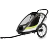 Image de HAMAX Breeze Twin Remorque de vélo pour Enfant Blanc/Vert