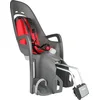 Image de Hamax - Porte-bébé Zenith Relax - Gris-Rouge - Fixation Cadre - Siège inclinable 12,5° - Rembourrage Amovible - Harnais 3 Points - Repose-Pieds réglables - Réflecteur Rouge - Poids Max 22 kg