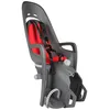 Image de Hamax - Porte-bébé Zenith Relax - Gris-Rouge - Fixation Porte-Bagage - Siège Inclinable 12,5° - Suspension Mono Amortisseur - Harnais 3 Points - Repose-Pieds Réglables - Compatible Vélos Électriques