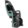Image de Hamax - Porte-bébé Caress Vert/Noir - Fixation Porte-Bagage - Dossier et Repose-Pieds Ajustables - Inclinable 20° - Harnais Sécurité 3 Points - Réflecteur Arrière - Compatible Vélos Électriques