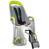 Image de Hamax - Porte-bébé Amaze Gris-Lime - Fixation Cadre Vélo - Inclinaison 12,5° - Harnais Sécurité 3 Points - Repose-Pieds Réglables - Réflecteur Rouge - Enfant 9 Mois à 22 kg - Poids 3,6 kg