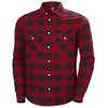 Image de Helly-Hansen Lokka Chemise à manches longues en flanelle bio pour homme - Motif carreaux de buffle rouge 162 - Taille XXL