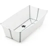 Image de Stokke Flexi Bath X-Large, Blanc - Spacieuse Baignoire bébé pliable - Légère & facile à ranger - Pratique à utiliser à la maison ou en voyage - Idéale pour les enfants de 0 à 6 ans