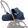 Image de Pack nouveau-né Stokke YOYO 0+, Air France Blue - Comprend un matelas, une capote extensible et un harnais à cinq points - Requiert le châssis YOYO (vendu séparément)
