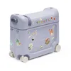 Image de Stokke JetKids BedBox, Arctic Blue - Valise-lit à roulettes pour Enfants de 2-7 Ans (jusqu'à 35 kg) - Approuvée par de Nombreuses compagnies aériennes - Matelas et Sangle réglable Inclus