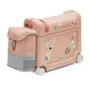 Image de Stokke Ensemble de voyage JetKids, Coral Pink - Valise-lit BedBox et sac à dos - Idéal pour enfants de 2 à 7 ans (jusqu'à 35 kg)