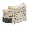 Image de Stokke Ensemble de Voyage JetKids, Moonglow White - Valise-lit BedBox et Sac à Dos - Idéal pour Enfants de 2 à 7 Ans (jusqu'à 35 kg)