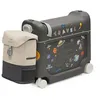 Image de Stokke Ensemble de voyage JetKids, Midnight Grey - Valise-lit BedBox et sac à dos - Idéal pour enfants de 2 à 7 ans (jusqu'à 35 kg)