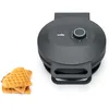 Image de Wilfa JOY Gaufrier simple I 900 W I Gaufres en forme de coeur de 18 cm I 5 modes de température I Avec cloche d'alarme I Cuillère à pâte (noir)