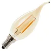 Image de Lighto | LED Ampoule Flamme Tip | E14 | 2W (remplace 20W) Or