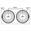 Image de The Light Group SLC DL04 Square X2 lampe encastrée LED 2700K noir