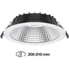 Image de The Light Group SLC Shift spot encastré LED Ø 22,8 cm CCT, blanc