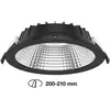 Image de The Light Group SLC Shift spot encastré LED Ø 22,8 cm CCT, noir