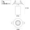 Image de The Light Group SLC Spot encastré LED Art, 1 lampe, blanc, 3.000 K, aluminium