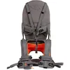 Image de MiniMeis G4 - Porte-bébé avec support du dos - Système de portage pliable pour enfant - Jusqu'à 18 kg - Gris/orange