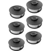 Image de Lot de 6 bobines compatibles avec Einhell CG-ET4530 / Bobine de rechange / double - Convient pour coupe-bordure électrique / débroussailleuse / débroussailleuse Einhell CG-ET4530.