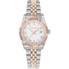 Image de Mathey-Tissot - Montre Femme Quartz Swiss Made RONDA 585 H3 en Acier Bicolor argenté/doré rose OS
