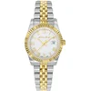 Image de Mathey-Tissot - Montre Femme Quartz Swiss Made RONDA 585 H3 en Acier Bicolor argenté/doré OS