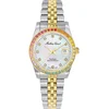 Image de Mathey-Tissot - Montre Femme Quartz Swiss Made RONDA 585 H3 en Acier Bicolor argenté/doré OS
