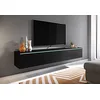 Image de PIASKI Meuble TV Lowboard D 180 cm Meuble TV Flotant Noir Mat Éclairage LED en option (avec éclairage LED)