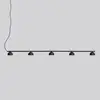 Image de Northern Blush suspension LED, à 5 lampes, noire