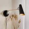 Image de Applique murale Northern Birdy Swing, noir/laiton