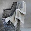Image de Febronie - Plaid Courchevel Losange taupe 130x170 cm