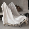 Image de Febronie - Plaid en coton Stockholm taupe 130x170 cm