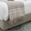 Image de Febronie - Plaid en coton Stockholm taupe clair 130x170 cm
