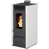 Image de INTERSTOVES - Poêle à granules MARINA 11 Etanche - Blanc