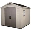 Image de Abri de jardin en résine 66 m² KETER Sydney 88 Beige et Marron