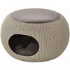Image de Keter CURVER | Niche Ronde Aspect Tricot avec Coussin, Sable, Pet Knit, 57.7x56.5x33 cm