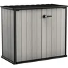 Image de KETER Patio Store - Brossium Armoire Résine Gris 139,5 x 77 x 120 cm, Anthracite
