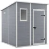 Image de Keter Abri de rangement de jardin Manor Pent, 6 pieds x 6 pieds, gris