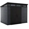 Image de Abri de jardin CORTINA 97 en résine - KETER - gris et noir - 6m²
