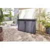 Image de Coffre de jardin résine 2020 L, l.190,5 x H.132,5 x P.109,3 cm, gris anthracite, Keter Cortina