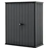 Image de Keter Cortina Alto Boîte de Rangement, capacité 1400 l, Dimensions extérieures 140 x 73,6 x 170,4 cm, matériau Evotech, étanche