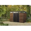 Image de Abri de jardin WALNUT Signature 117 en résine coloris noyer - 7,4 m² - KETER