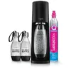 Image de sodastream Terra Machine à Eau Pétillante Pack 1 Bouteille 1L + 2 Bouteilles 0,5L Compatibles Lave-Vaisselle + 1 Recharge de Gaz 60L à Clipser | Noire [Amazon Exclusive]