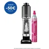 Image de Machine à eau pétillante - SODASTREAM - Fresh Plus - indicateur CO  - bouteille 1 L - noire