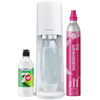 Image de Machine à eau pétillante TERRA Blanche + 1 bouteille + 1 CO2 + 1 concentré 7Up 440ml SODASTREAM